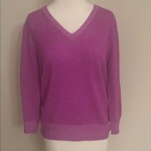 J. Crew Brand NewNWT Italian Cashmere V-Neck Sweater - Vibrant Pink